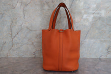 画像をギャラリービューアに読み込む, HERMES/エルメス ピコタンロックMM トリヨンクレマンス オレンジ □M刻印 ハンドバッグ 700080189