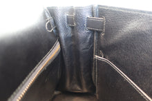 将图片加载到图库查看器,HERMES KELLY 28 Box carf leather Black Hand bag 800030036