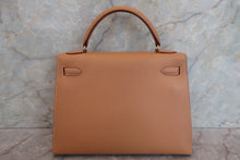 画像をギャラリービューアに読み込む, HERMES/エルメス ケリー32 クシュベル ナチュラル □A刻印 ショルダーバッグ 700110029