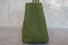 將圖片載入圖庫檢視器 HERMES/エルメス ガーデンパーティPM ネゴンダ アニスグリーン □Q刻印 トートバッグ 700100051