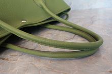 將圖片載入圖庫檢視器 HERMES/エルメス ガーデンパーティPM ネゴンダ アニスグリーン □Q刻印 トートバッグ 700100051