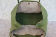 將圖片載入圖庫檢視器 HERMES/エルメス ガーデンパーティPM ネゴンダ アニスグリーン □Q刻印 トートバッグ 700100051