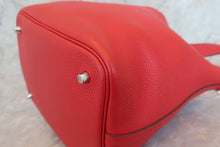 Load image into Gallery viewer, HERMES PICOTIN LOCK MM Clemence leather Rouge casaque C Engraving Hand bag 700110041