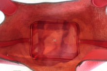 Load image into Gallery viewer, HERMES PICOTIN LOCK MM Clemence leather Rouge casaque C Engraving Hand bag 700110041