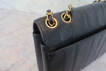 Load image into Gallery viewer, CHANEL Mademoiselle chain shoulder bag Caviar skin Black/Gold hadware Shoulder bag 800070146
