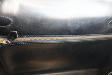 画像をギャラリービューアに読み込む, HERMES/エルメス ケリー32 ボックスカーフ ブラック 〇T刻印 ショルダーバッグ 800010080