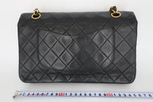 画像をギャラリービューアに読み込む, CHANEL/シャネル マトラッセWフラップWチェーンショルダーバッグ ラムスキン ブラック/ゴールド金具 ショルダーバッグ 800090171