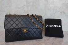 将图片加载到图库查看器,CHANEL/香奈儿 中号CF 单盖包 双链条包 羊皮 Black/Gold hadware(黑色/金色金属) 肩背包 800030137