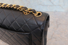 将图片加载到图库查看器,CHANEL/香奈儿 中号CF 单盖包 双链条包 羊皮 Black/Gold hadware(黑色/金色金属) 肩背包 800030137