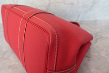 將圖片載入圖庫檢視器 HERMES/エルメス ガーデンパーティPM ネゴンダ ルージュカザック □P刻印 トートバッグ 700100011