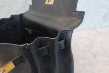 Load image into Gallery viewer, HERMES KELLY 28 Clemence leather Black T Engraving Shoulder bag 700120060
