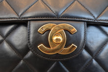 将图片加载到图库查看器,CHANEL/香奈儿 中号CF 单盖包 双链条包 羊皮 Black/Gold hadware(黑色/金色金属) 肩背包 800030137