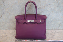 Load image into Gallery viewer, HERMES BIRKIN 30 Togo leather Anemone Hand bag 700120090