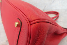 Load image into Gallery viewer, HERMES BIRKIN 35 Clemence leather Rouge casaque □Q Engraving Hand bag 700020171