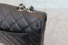 Load image into Gallery viewer, CHANEL Medium Matelasse Single Flap chain shoulder bag Caviar skin Black/Silver hadware Shoulder bag 800060005