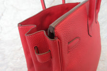 Load image into Gallery viewer, HERMES BIRKIN 35 Clemence leather Rouge casaque □Q Engraving Hand bag 700020171