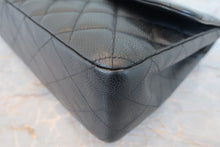 Load image into Gallery viewer, CHANEL Medium Matelasse Single Flap chain shoulder bag Caviar skin Black/Silver hadware Shoulder bag 800060005