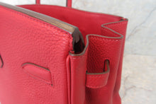 Load image into Gallery viewer, HERMES BIRKIN 35 Clemence leather Rouge casaque □Q Engraving Hand bag 700020171