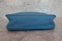 Load image into Gallery viewer, HERMES EVELYNE 3PM Clemence leather Blue jean □M Engraving Shoulder bag 800040064