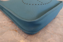 将图片加载到图库查看器,HERMES EVELYNE 3PM Clemence leather Blue jean □M刻印 Shoulder bag 800040064