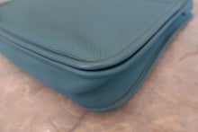 Load image into Gallery viewer, HERMES EVELYNE 3PM Clemence leather Blue jean □M Engraving Shoulder bag 800040064