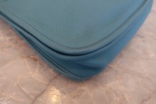 Load image into Gallery viewer, HERMES EVELYNE 3PM Clemence leather Blue jean □M Engraving Shoulder bag 800040064