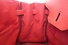 Load image into Gallery viewer, HERMES BIRKIN 35 Clemence leather Rouge casaque □Q Engraving Hand bag 700020171