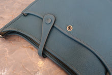 将图片加载到图库查看器,HERMES EVELYNE 3PM Clemence leather Blue jean □M刻印 Shoulder bag 800040064