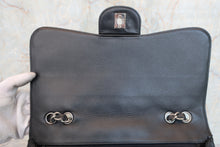 Load image into Gallery viewer, CHANEL Medium Matelasse Single Flap chain shoulder bag Caviar skin Black/Silver hadware Shoulder bag 800060005