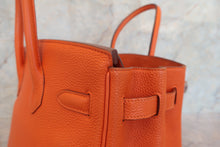 画像をギャラリービューアに読み込む, HERMES/エルメス バーキン30 トゴ オレンジ □N刻印 ハンドバッグ 700070178