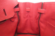 Load image into Gallery viewer, HERMES BIRKIN 35 Clemence leather Rouge casaque □Q Engraving Hand bag 700020171