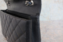 Load image into Gallery viewer, CHANEL Medium Matelasse Single Flap chain shoulder bag Caviar skin Black/Silver hadware Shoulder bag 800060005