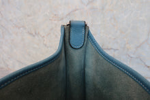 将图片加载到图库查看器,HERMES EVELYNE 3PM Clemence leather Blue jean □M刻印 Shoulder bag 800040064