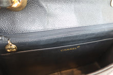 Load image into Gallery viewer, CHANEL Bias stitch chain shoulder bag Caviar skin Black/Gold hadware Shoulder bag 700120117