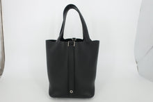 Load image into Gallery viewer, HERMES PICOTIN LOCK MM Clemence leather Black U Engraving Hand bag 800100097