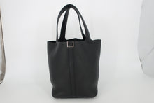 Load image into Gallery viewer, HERMES PICOTIN LOCK MM Clemence leather Black U Engraving Hand bag 800100097