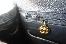 Load image into Gallery viewer, CHANEL Bias stitch chain shoulder bag Caviar skin Black/Gold hadware Shoulder bag 700120117