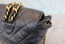 Load image into Gallery viewer, CHANEL Matelasse chain back pack Lambskin Black/Gold hadware Back pack 800060022