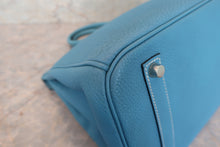 画像をギャラリービューアに読み込む, HERMES/エルメス バーキン35 トゴ ブルージーン □F刻印 ハンドバッグ 700080067