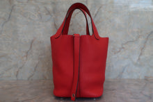 將圖片載入圖庫檢視器 HERMES/エルメス ピコタンロックPM トリヨンクレマンス ルージュカザック A刻印 ハンドバッグ 600090240