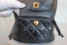 Load image into Gallery viewer, CHANEL Matelasse chain back pack Lambskin Black/Gold hadware Back pack 800060022