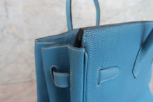画像をギャラリービューアに読み込む, HERMES/エルメス バーキン35 トゴ ブルージーン □F刻印 ハンドバッグ 700080067