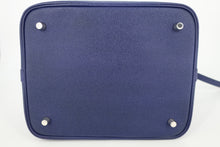 Load image into Gallery viewer, HERMES PICOTIN LOCK MM Tressage Epsom leather Blue encre/Brique/Black D Engraving Hand bag 800100181