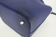 Load image into Gallery viewer, HERMES PICOTIN LOCK MM Tressage Epsom leather Blue encre/Brique/Black D Engraving Hand bag 800100181