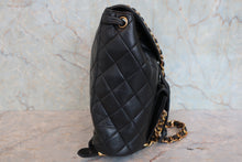 画像をギャラリービューアに読み込む, CHANEL/シャネル マトラッセチェーンリュック ラムスキン ブラック/ゴールド金具 リュック 800090030
