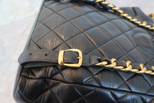 Load image into Gallery viewer, CHANEL Matelasse chain back pack Lambskin Black/Gold hadware Back pack 700090193