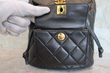 画像をギャラリービューアに読み込む, CHANEL/シャネル マトラッセチェーンリュック ラムスキン ブラック/ゴールド金具 リュック 800090030