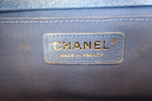 Load image into Gallery viewer, CHANEL LeBOY CHANEL chain shoulder bag Caviar skin Blue/Gold hadware Shoulder bag 700120120