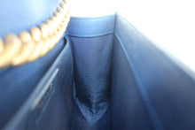 Load image into Gallery viewer, CHANEL LeBOY CHANEL chain shoulder bag Caviar skin Blue/Gold hadware Shoulder bag 700120120