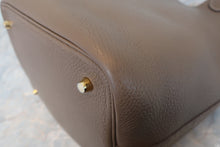 画像をギャラリービューアに読み込む, HERMES/エルメス ピコタンロックMM トリヨンクレマンス エトゥープ C刻印 ハンドバッグ 800030001